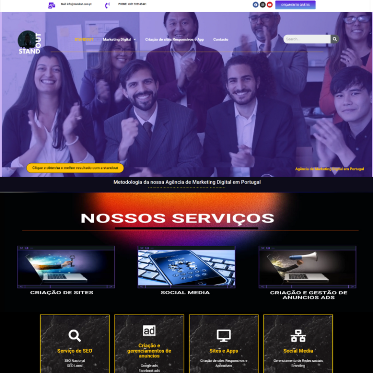Criação de websites e lojas online em Portugal